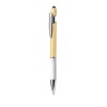 Stylet Éco-responsable Multifonction Bille Filipo Matières : bambou Couleurs : rouge objet promotionnel éco-responsable