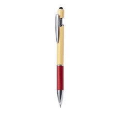 Stylet Éco-responsable Multifonction Bille Filipo Matières : bambou Couleurs : vert objet promo petit budget