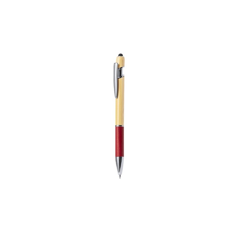 Stylet Éco-responsable Multifonction Bille Filipo Matières : bambou Couleurs : vert objet promo petit budget