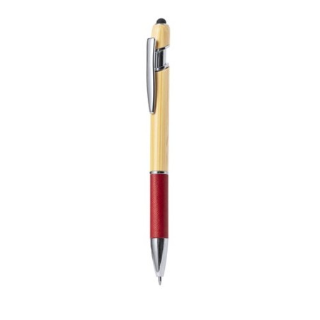 Stylet Éco-responsable Multifonction Bille Filipo Matières : bambou Couleurs : vert objet promo petit budget
