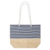 Sac Unique Publicitaire en Coton et Jute Ivyx Matières : coton Couleurs : bleu marine
