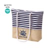 Sac Unique Publicitaire en Coton et Jute Ivyx Matières : coton Couleurs : bleu marine personnalisable avec votre logo