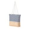 Sac Unique Publicitaire en Coton et Jute Ivyx Matières : coton Couleurs : bleu marine cadeau entreprise pas cher
