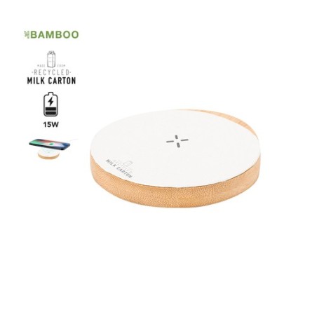 Chargeur Éco-responsable Haute Performance Personnalisé pas cher Panther Matières : bambou Couleurs : blanc personnalisable avec