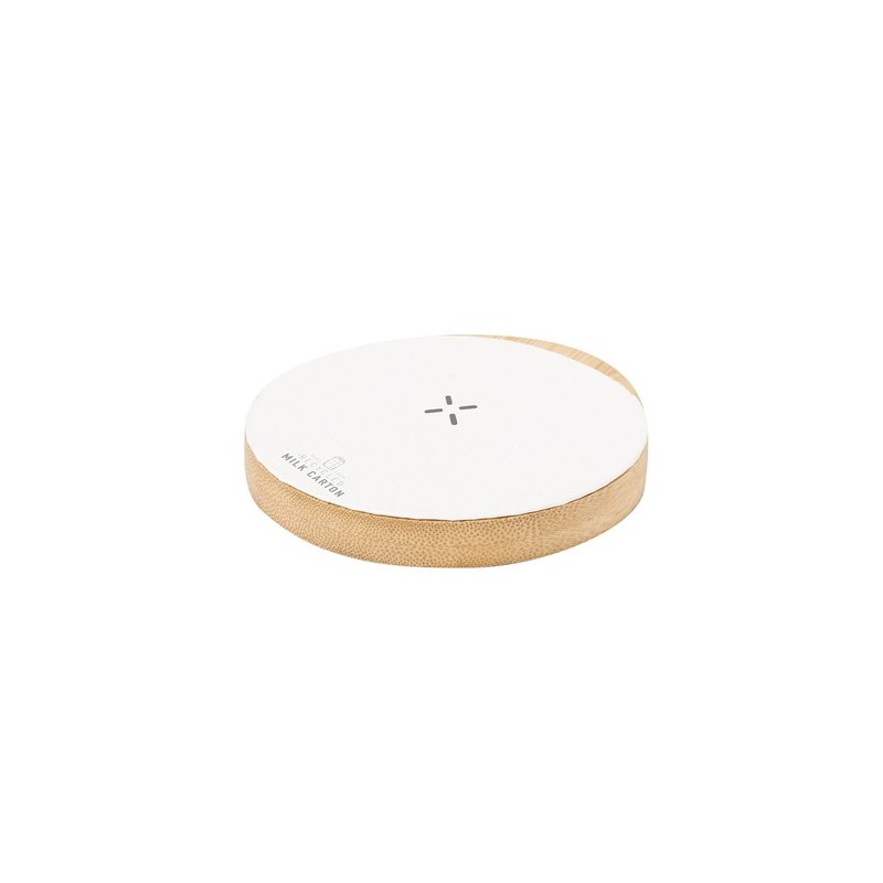 Chargeur Éco-responsable Haute Performance Personnalisé pas cher Panther Matières : bambou Couleurs : blanc cadeau entreprise pa