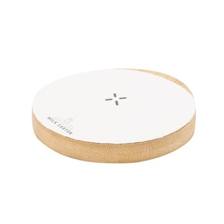 Chargeur Éco-responsable Haute Performance Personnalisé pas cher Panther Matières : bambou Couleurs : blanc cadeau entreprise pa