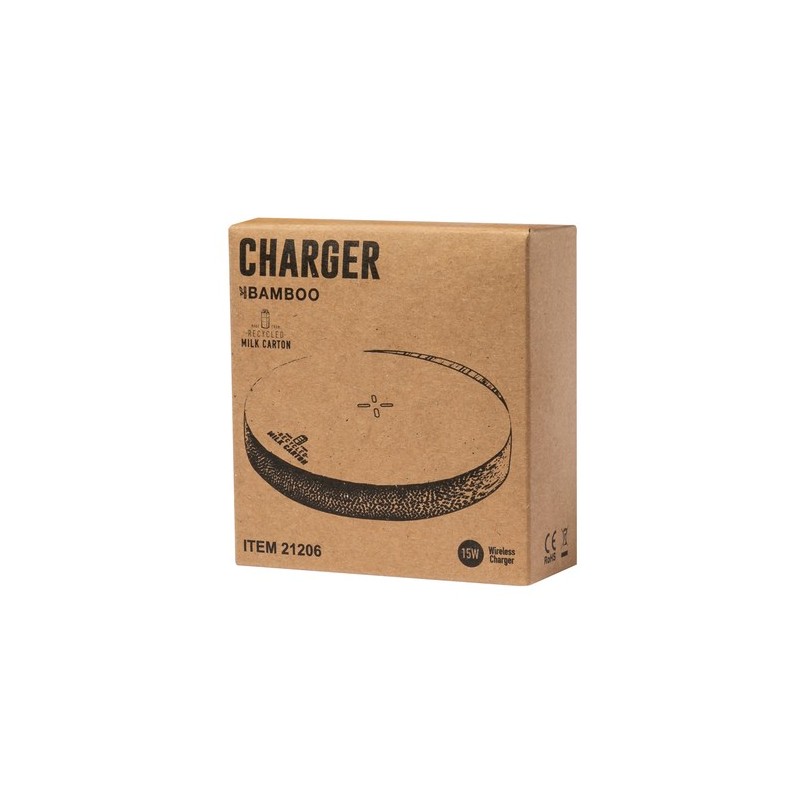 Chargeur Éco-responsable Haute Performance Personnalisé pas cher Panther Matières : bambou Couleurs : blanc livraison express 24