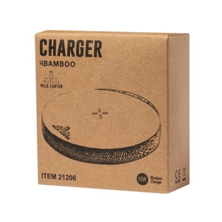 Chargeur Éco-responsable Haute Performance Personnalisé pas cher Panther Matières : bambou Couleurs : blanc livraison express 24