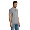 Polo personnalisé homme en polycoton 200g - PRIME MEN Matières : PET Taille textile : XXL Couleurs : gris chiné objet promotionn