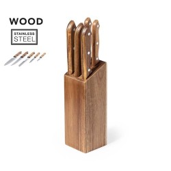 Set de Couteaux Personnalisés Premium Wheeler Matières : bois