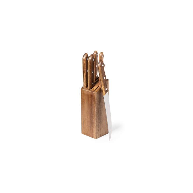 Set de Couteaux Personnalisés Premium Wheeler Matières : bois personnalisable avec votre logo