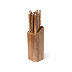 Set de Couteaux Personnalisés Premium Wheeler Matières : bois cadeau entreprise pas cher