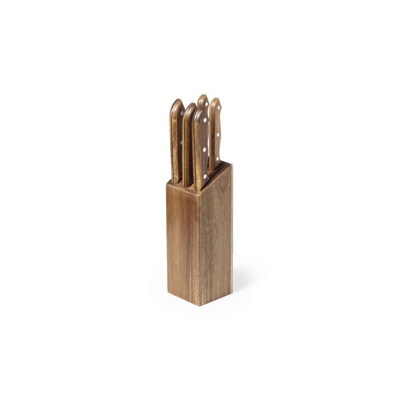 Set de Couteaux Personnalisés Premium Wheeler Matières : bois objet promotionnel éco-responsable
