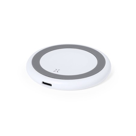 Chargeur sans fil Personnalisé - Joyce Couleurs : blanc impression haute définition