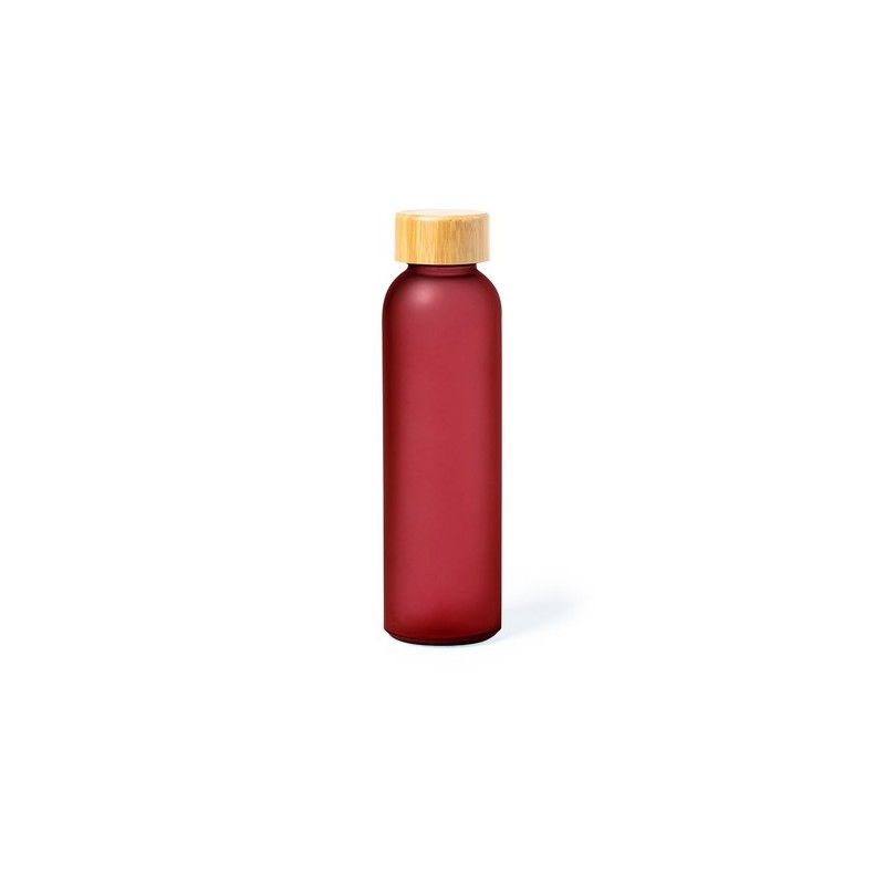 Bouteille Éco-responsable Personnalisée Bidon Eskay Matières : bambou Couleurs : rouge cadeau entreprise pas cher