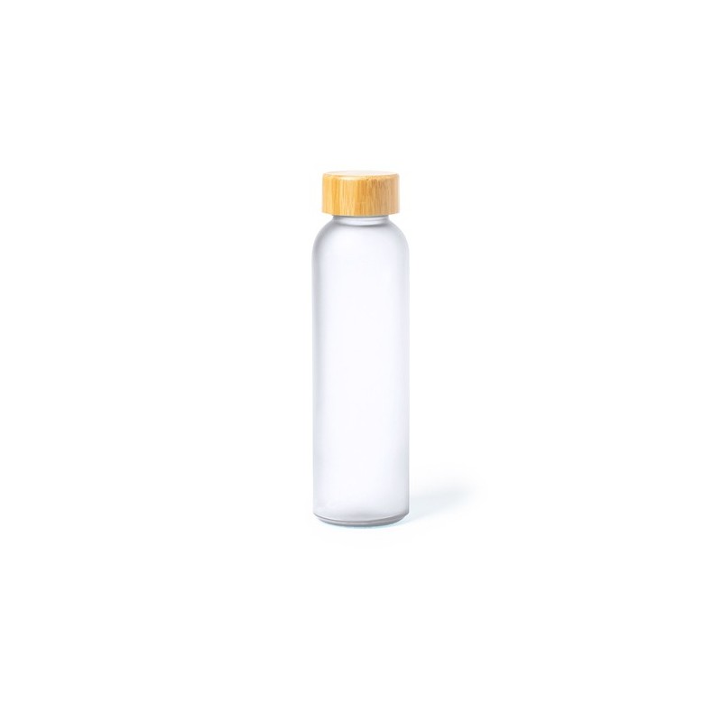 Bouteille Éco-responsable Personnalisée Bidon Eskay Matières : bambou Couleurs : rouge marquage couleur éclatante