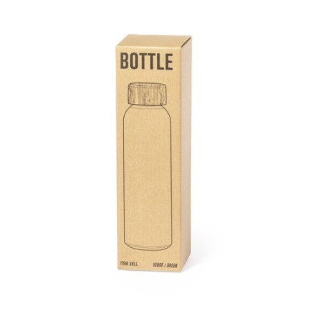 Bouteille Éco-responsable Personnalisée Bidon Eskay Matières : bambou Couleurs : blanc goodies entreprise design