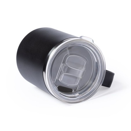 Tasse Isotherme Thermique Personnalisée Tikam Matières : acier inoxydable Couleurs : gris impression logo haute qualité
