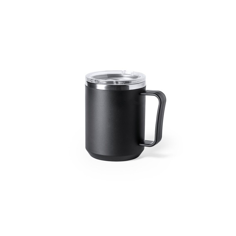 Tasse Isotherme Thermique Personnalisée Tikam Matières : acier inoxydable Couleurs : gris impression haute définition