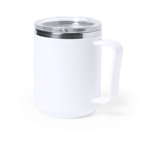 Tasse Isotherme Thermique Personnalisée Tikam Matières : acier inoxydable Couleurs : gris cadeau affaires élégant