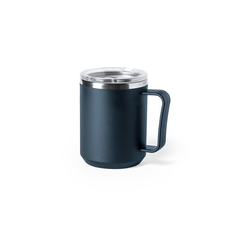 Tasse Isotherme Thermique Personnalisée Tikam Matières : acier inoxydable Couleurs : noir personnalisation rapide en France