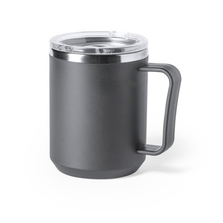 Tasse Isotherme Thermique Personnalisée Tikam Matières : acier inoxydable Couleurs : blanc objet publicitaire robuste