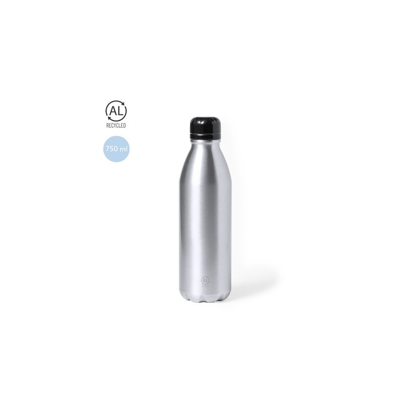 Bidon Éco-responsable Personnalisable Kristum - Gourde Unique Matières : aluminium recyclé  Couleurs : argenté personnalisable a