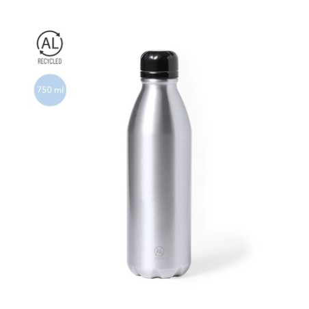 Bidon Éco-responsable Personnalisable Kristum - Gourde Unique Matières : aluminium recyclé  Couleurs : argenté personnalisable a