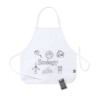 Tablier Éco-responsable Personnalisé Idéal pour Colorier - Mayfil Matières : PET recyclé Couleurs : blanc impression haute défin