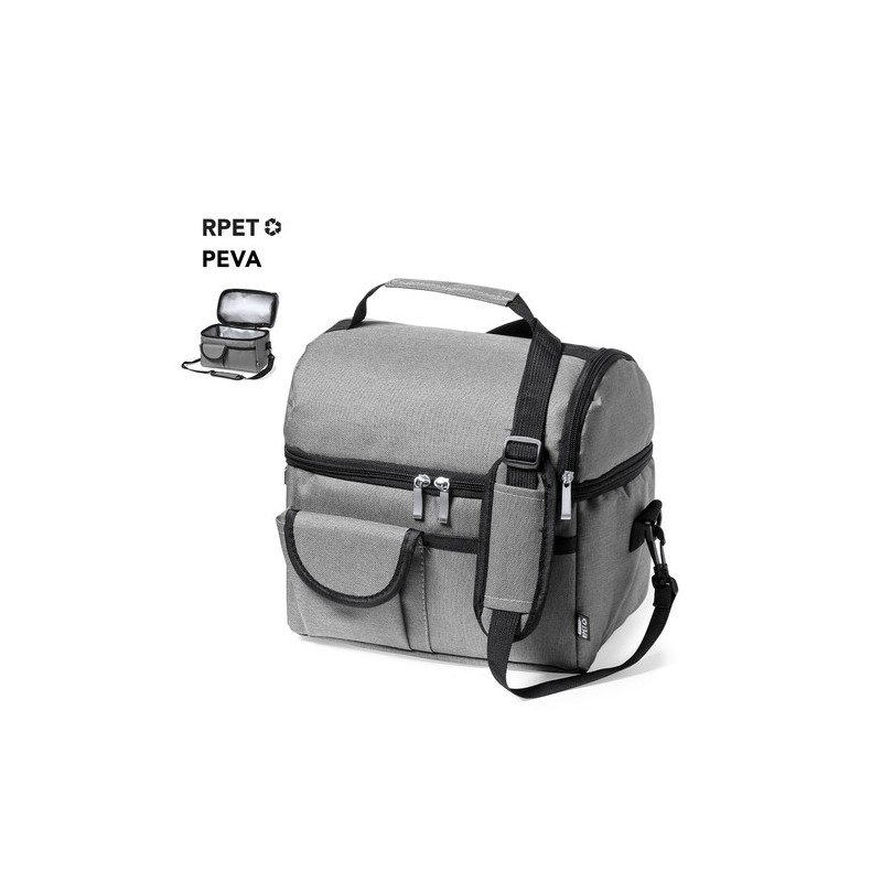 Glacière Éco-responsable Personnalisée Isotherme Gunnur Matières : PEVA Couleurs : gris livraison express 24h 48h