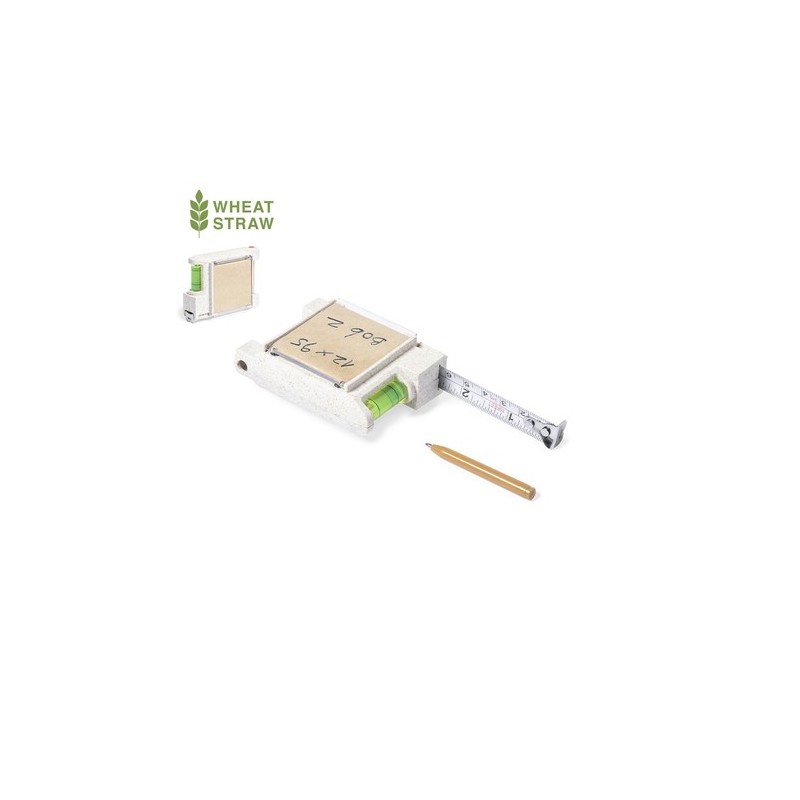 Mètre Ruban Éco-responsable Multifonction Personnalisé 3m - Sanwel Matières : ABS Couleurs : naturel personnalisable avec votre 