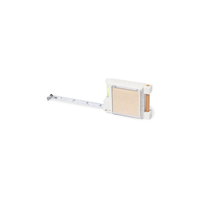 Mètre Ruban Éco-responsable Multifonction Personnalisé 3m - Sanwel Matières : ABS Couleurs : naturel cadeau entreprise pas cher