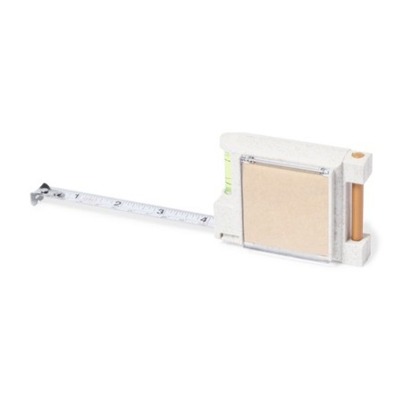 Mètre Ruban Éco-responsable Multifonction Personnalisé 3m - Sanwel Matières : ABS Couleurs : naturel cadeau entreprise pas cher