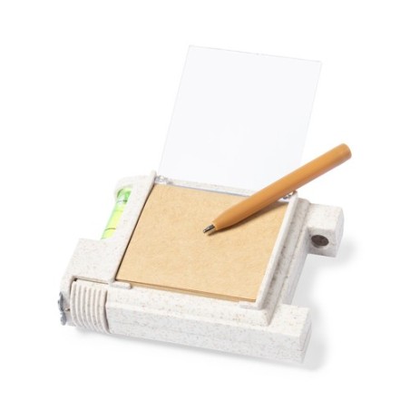 Mètre Ruban Éco-responsable Multifonction Personnalisé 3m - Sanwel Matières : ABS Couleurs : naturel goodies publicitaire événem