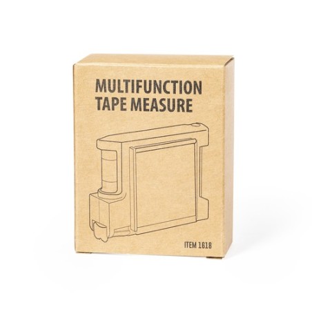 Mètre Ruban Éco-responsable Multifonction Personnalisé 3m - Sanwel Matières : ABS Couleurs : naturel objet promotionnel éco-resp