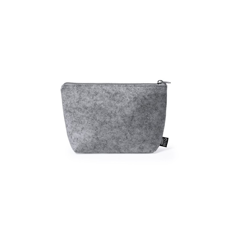 Nécessaire Éco-responsable Personnalisé - Trousse de Toilette Ramsek pas cher Matières : PET recyclé Couleurs : gris