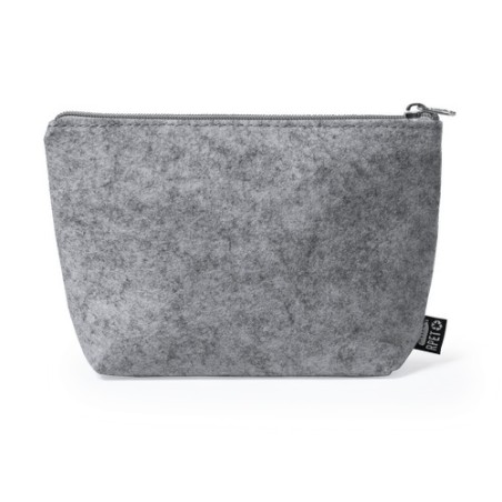 Nécessaire Éco-responsable Personnalisé - Trousse de Toilette Ramsek pas cher Matières : PET recyclé Couleurs : gris impression 