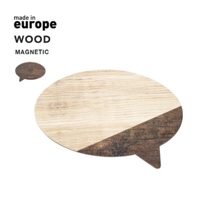 Magnét Personnalisé en Bois Unique - Cadeau d'entreprise Talier Matières : bois