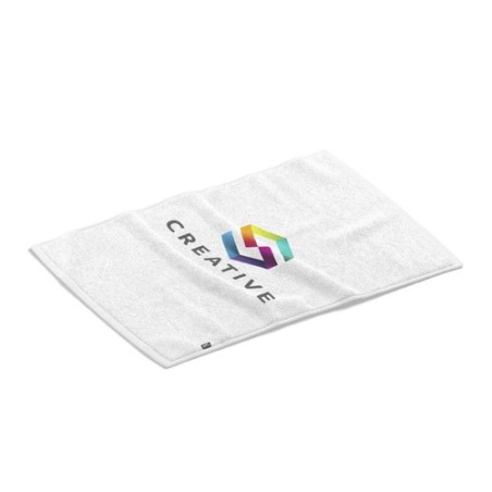 Serviette Absorbante Éco-responsable Personnalisée - Slash Couleurs : blanc Matières : polyester recyclé objet promo petit budge