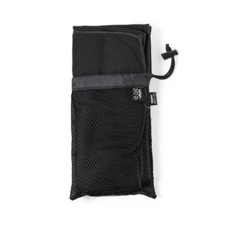 Serviette Absorbante Éco-responsable Personnalisée - Slash Couleurs : noir Matières : polyester recyclé personnalisable avec vot