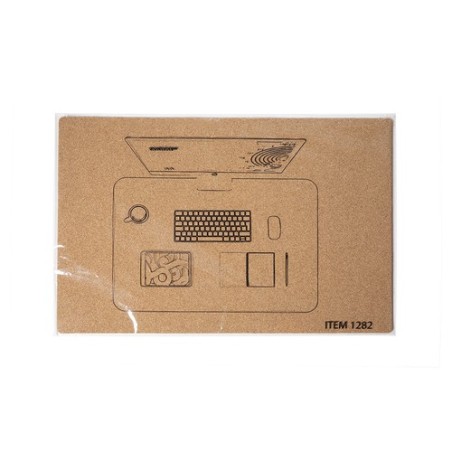 Tapis de Bureau Hanlax en Liège Naturel