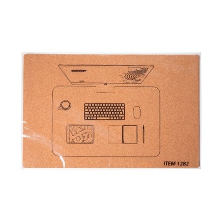 Tapis de Bureau Hanlax en Liège Naturel