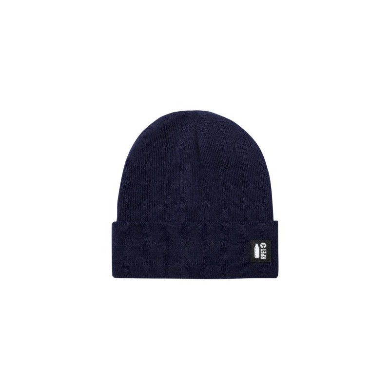 Bonnet Éco-responsable Chic en Polyester Recyclé Hetul Couleurs : bleu marine Matières : polyester recyclé impression haute défi