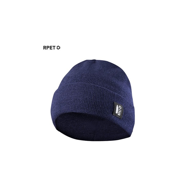 Bonnet Éco-responsable Chic en Polyester Recyclé Hetul Couleurs : bleu marine Matières : polyester recyclé livraison express 24h