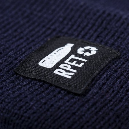 Bonnet Éco-responsable Chic en Polyester Recyclé Hetul Couleurs : bleu marine Matières : polyester recyclé personnalisation sur 