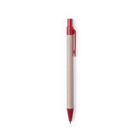 Stylo Éco-responsable Personnalisé Cadeau d'Entreprise - Vatum Matières : carton recyclé Couleurs : rouge objet promo petit budg