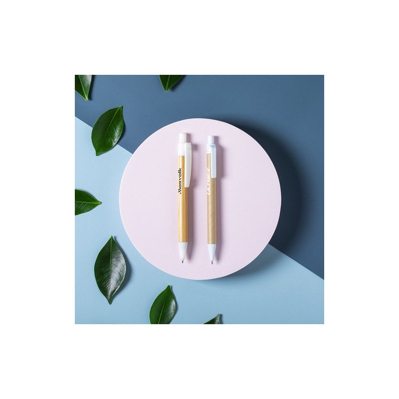 Stylo Éco-responsable Personnalisé Cadeau d'Entreprise - Vatum Matières : carton recyclé Couleurs : rouge objet promotionnel éco