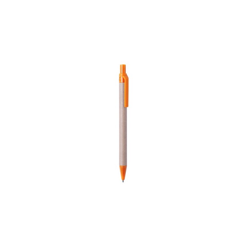 Stylo Éco-responsable Personnalisé Cadeau d'Entreprise - Vatum Matières : carton recyclé Couleurs : rouge impression logo haute 