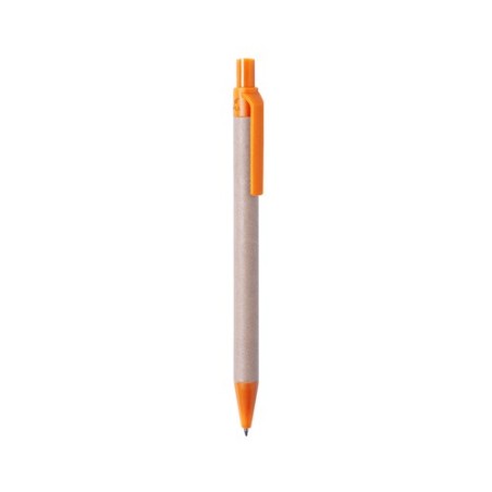 Stylo Éco-responsable Personnalisé Cadeau d'Entreprise - Vatum Matières : carton recyclé Couleurs : rouge impression logo haute 