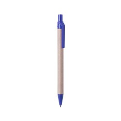 Stylo Éco-responsable Personnalisé Cadeau d'Entreprise - Vatum Matières : carton recyclé Couleurs : bleu marquage laser ultra pr